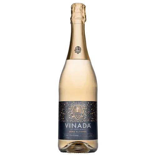 Vista 2 de VINADA - Chardonnay crujiente - Cero alcohol - 25.4 fl oz (3 botellas de vidrio)