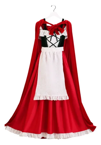 Vista 6 de Disfraz Deluxe de Caperucita Roja para Mujer Multicolor