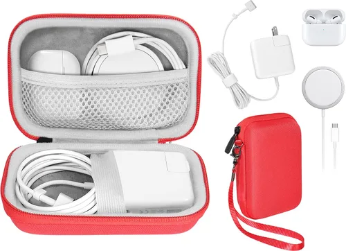 Vista 9 de Práctico estuche para MacBook Air Pro Charger MagSafe/MagSafe 2 adaptador de corriente, iPhone 16/16 Pro/15/15 Pro/14/14 Pro MagSafe, Hub USB C, Hub