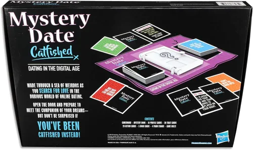 Vista 3 de Hasbro Mystery Date Catfished - Juego de mesa para adultos