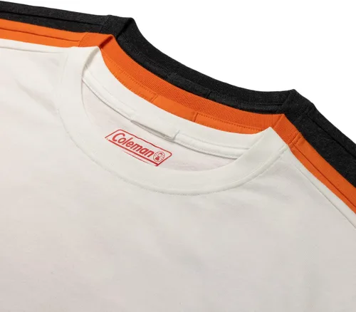 Vista 2 de Coleman Camisetas de algodón de manga corta para hombre con rendimiento de trabajo, multicolor, paquete de 3 unidades, M
