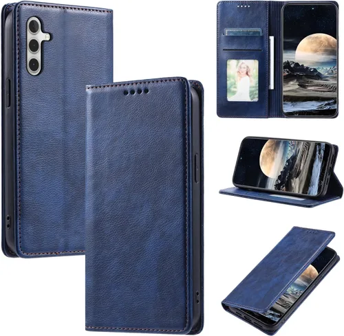 Vista 22 de Funda de cuero compatible con Google Pixel 7, compatible con Google Pixel 7 5G GVU6C GQML3 Flip Folio PU Funda de cuero negro