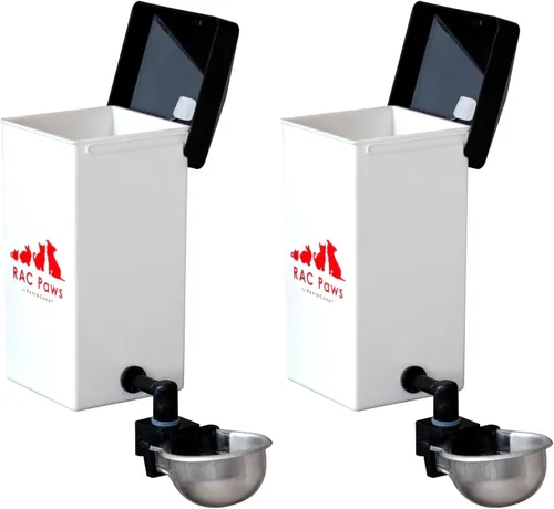 Vista 8 de RentACoop Botella para beber de animales pequeños de 32 oz con taza