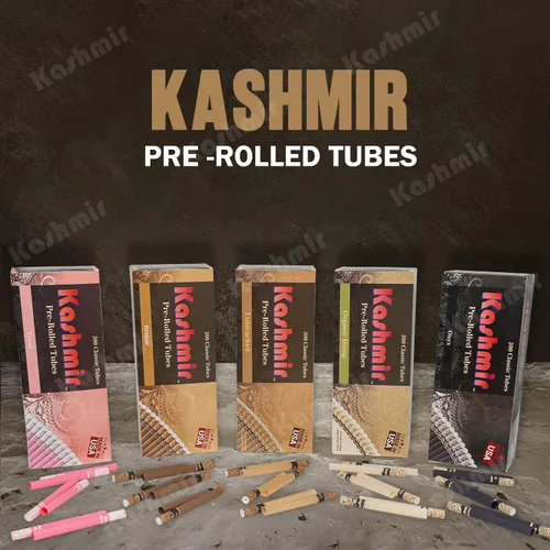 Vista 6 de Kashmir Tubos de cigarrillos – 200 unidades tamaño King – Tubos sin blanquear tamaño King 3.307 in con filtro de estrella – Desprendimiento suave