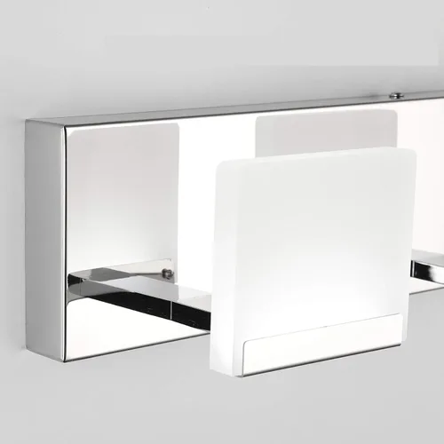 Vista 7 de Ralbay Luces LED modernas para tocador de baño, 5 luces, lámpara de pared de baño de acero inoxidable acrílico