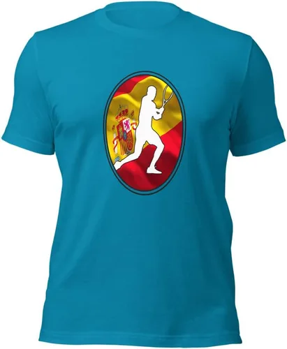 Vista 17 de Carlos Alcaraz Camiseta de manga corta unisex de algodón con diseño de bandera de España