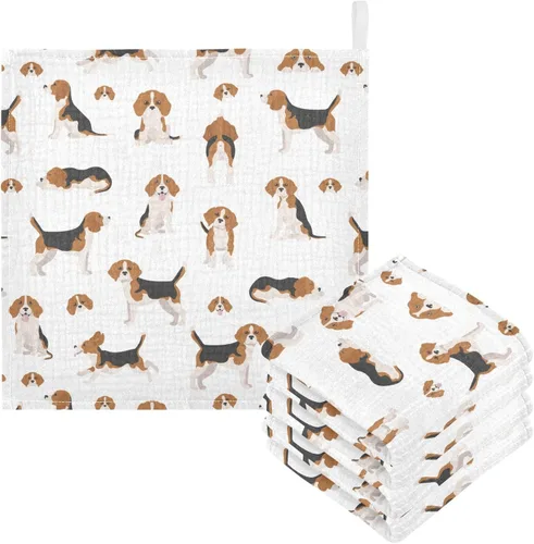 Vista 43 de Toallas de algodón para bebé, toallas de baño unisex para recién nacidos, toallitas naturales para piel delicada, 11.8 x 11.8 pulgadas, paquete de 5