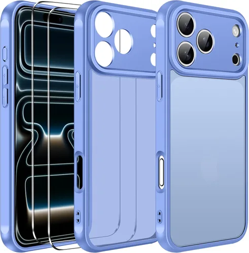 Vista 35 de ivoler Estuche 3 en 1 para iPhone 17 de 6.3" 2025 con 2 protectores de pantalla de vidrio templado [Protección de grado militar], parte trasera