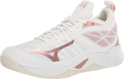 Vista 9 de Mizuno Dimensión de onda unisex para adultos Negro/Blanco