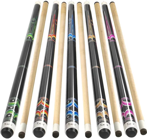 Vista 11 de Kmise 58 Inch FAS Canadian Maple Pool Cue Set