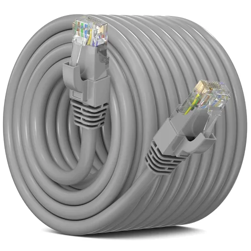 Vista 21 de Maximm Cable Ethernet Cat 6, cable de red y conexión de alta velocidad de 10 pies, UTP, 10 Gbps, cable Ethernet de 550 MHz, color naranja