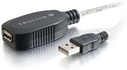 Vista 16 de C2G Cable de extensión USB largo, Cable USB, Cable USB A a A, Negro, 16 pies (4.87 metros), Cables to Go 39010