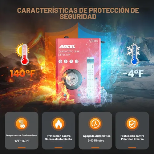 Vista 6 de ANCEL Máquina automotriz del humo S3000, probador del escape del vacío