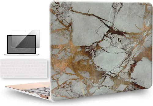 Vista 18 de UESWILL Funda rígida mate 3 en 1 compatible con MacBook de 12 pulgadas con pantalla Retina modelo A1534 + funda de teclado y protector de pantalla