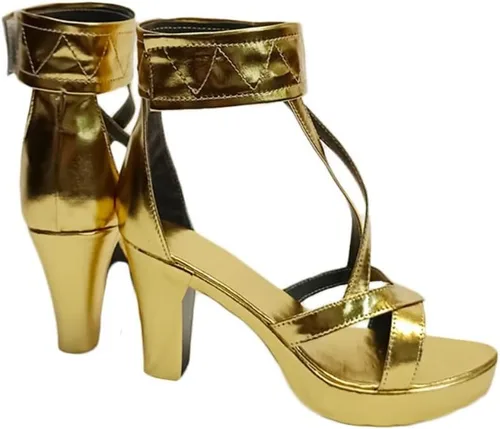 Vista 2 de COSGOGO Juego Genshin Impact Candace Cosplay Zapatos de Halloween Carnaval Fiesta Mujeres Zapatos de tacón alto