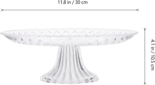 Vista 2 de Luxshiny Soporte de postre Plato de fruta para mesa Acrílico ligero Fácil de transportar Instalar