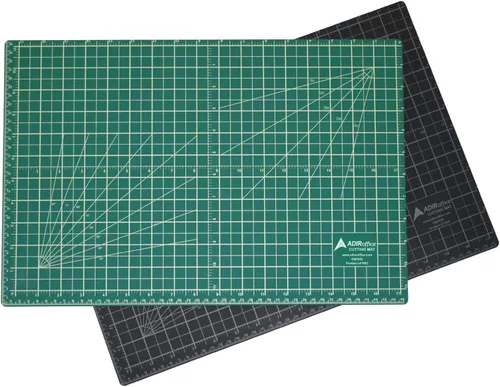 Vista 11 de Adir Professional - Alfombrilla de corte curativa auto-reversible, 18 x 24 pulgadas, verde/negro