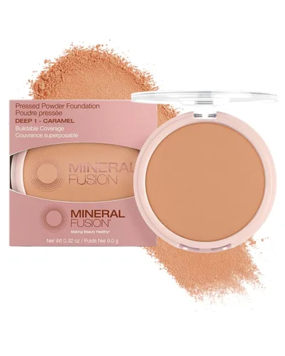 Vista 14 de Mineral Fusion Base de maquillaje en polvo prensado, polvo facial con acabado mate para piel clara con subtonos rosa/rojo, maquillaje natural