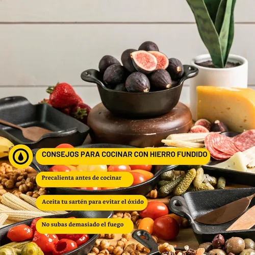 Vista 5 de Lodge Mini servidor redondo de hierro fundido tratado térmicamente, 9 onzas Mini servidor de hierro fundido tratado térmicamente resistente al
