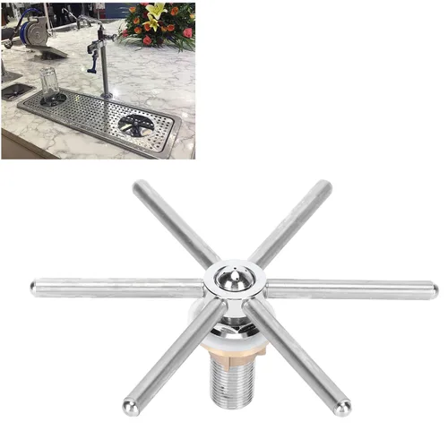 Vista 7 de Stainless Steel Automatic Bar Glass Rinser, High Pressure Cup Washer for Coffee Cups, Hands - Free Cup Cleaner with Multi - Angle Spray Nozzle for