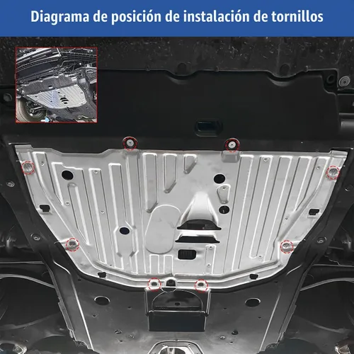 Vista 6 de Protector contra salpicaduras del motor compatible con Honda Civic 2016 2017 2018 2019 2020 2021, cubierta protectora bajo el auto OEM 74110-TBA-A00