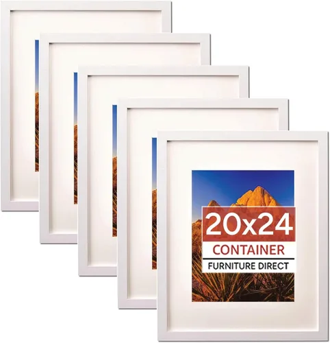 Vista 31 de Container Furniture Direct Marcos de fotos colgantes de 11 x 14 pulgadas para pared con plexiglás y doble colgador de montaje para formatos Negro