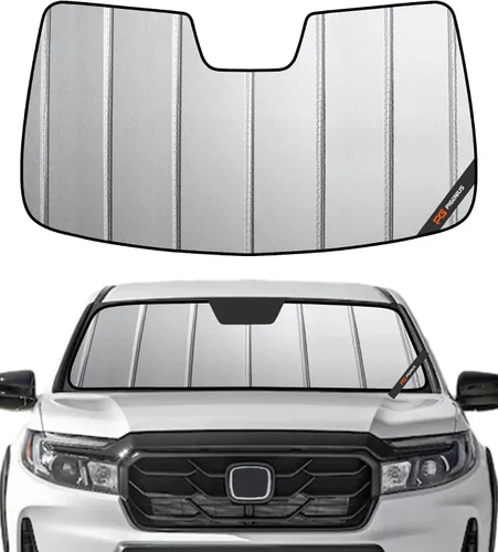 Vista 14 de Pigenius Parasol para parabrisas Honda Pilot 2016-2021, Ridgeline 2017-2021. Sin cámara de detección - Salvaguardia