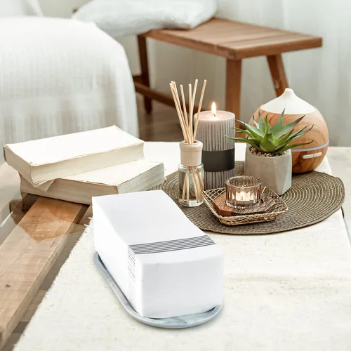 Vista 5 de LITOPAK Paquete de 100 toallas de invitados desechables, suaves y absorbentes, toallas de papel para invitados, para baños, fiestas, bodas o Plateado