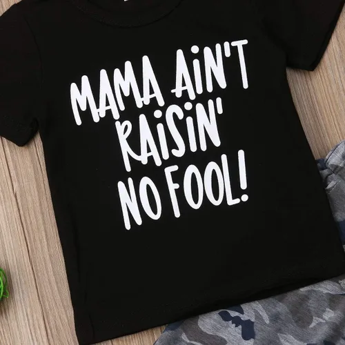 Vista 7 de Conjunto de 2 piezas de camiseta para bebé y niño pequeño