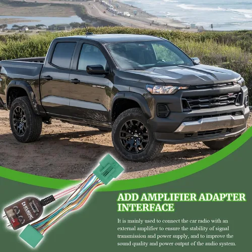 Vista 4 de Sistema de radio de coche original agregado arnés adaptador para vehículos GM Chevy Camaro Colorado Silverado GMC Canyon Yukon Sierra 1500 2500HD