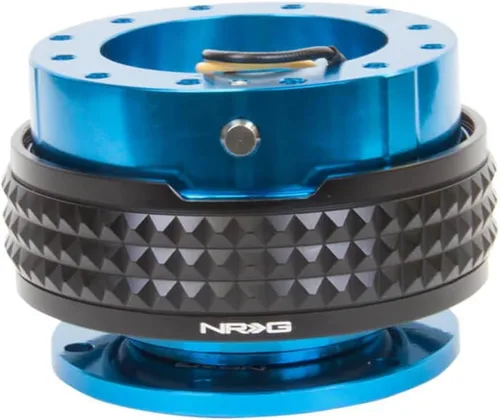 Vista 24 de NRG Innovations SRK-210BK/BK Kit de liberación rápida (cuerpo negro / anillo pirámide negro)