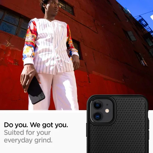 Vista 3 de Spigen Liquid Air - Funda diseñada para iPhone 11 (2019), color negro mate