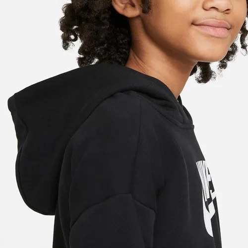 Vista 3 de Nike Sudadera con capucha para niña Sportswear Club Fleece Crop (niños pequeñosniños grandes)