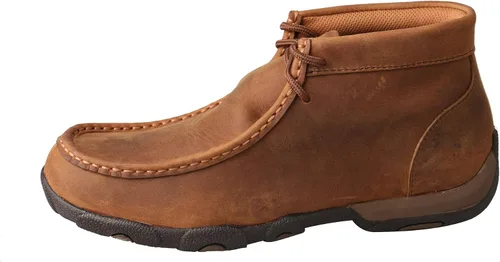 Vista 2 de Twisted X Womens Chukka Driving Moc, Distressed Saddle
