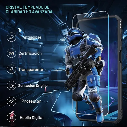 Vista 6 de Janmitta Funda compatible con Samsung Galaxy A16 5G/4G con Cubierta Deslizante Integrada para Lente de Cámara + Protector de Pantalla + Soporte