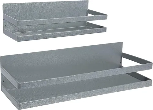 Vista 13 de Uten Estante grande para especias para refrigerador, paquete de 2 estantes magnéticos fuertes, organizador de refrigerador movible para cocina