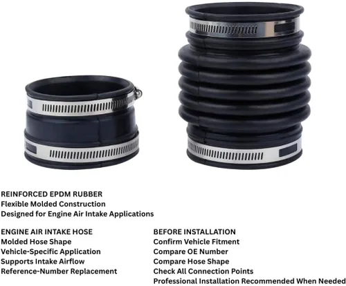 Vista 7 de Manguera de entrada de aire del motor compatible con Frontier 4.0L V6 2005-2019, Pathfinder 4.0L V6 2005-2012, Xterra 4.0L V6 2005-2015, repuesto