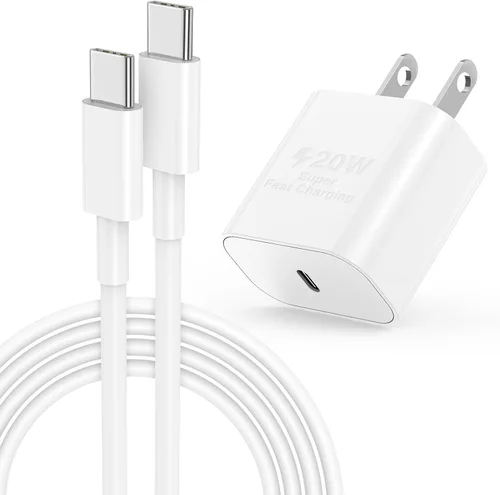 Vista 16 de Cargador rápido para iPhone 17 16 15 y cable tipo C a C de 10 pies de largo, bloque de carga USB C para Apple iPhone 17 Pro Max/17 Air/16 Pro/15