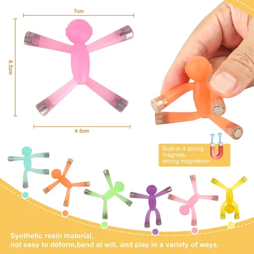 Vista 6 de laleay 6 piezas Juguetes Magnéticos, Figuras de Personas para Niños, Regalos para Adultos y Niños, Hombres Magnéticos para Regalos de Adolescentes