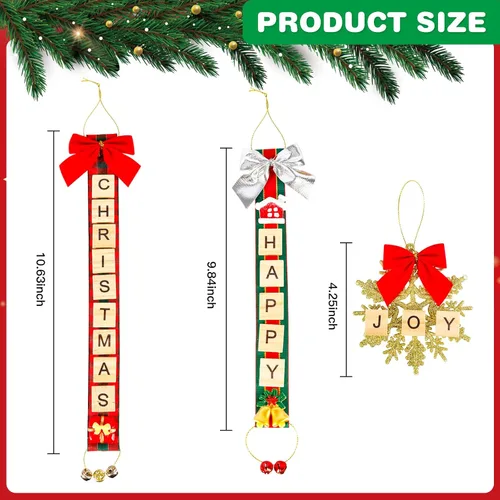 Vista 4 de MGparty 312 Piezas Adornos de Navidad DIY Adornos para Árbol de Navidad Xmas Artes y Manualidades Suministros de Decoraciones para Niños Adultos