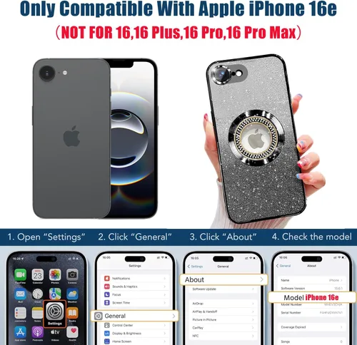Vista 225 de Misscase Funda magnética con purpurina para iPhone 11 compatible con MagSafe, protección completa, delgada, a prueba de golpes, antiarañazos