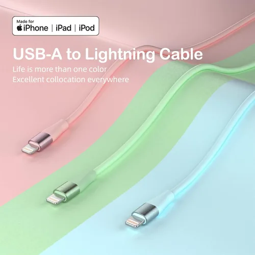 Vista 2 de Cargador de iPhone [certificado Apple MFi] Paquete de 3 cables Lightning de 10 pies de carga rápida para iPhone compatible con iPhone 13, 12, 11 Pro
