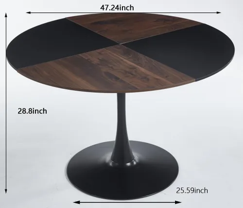 Vista 9 de 47.2INCH Round Dining Table,Office Table,Coffee Table,120X120X74CM