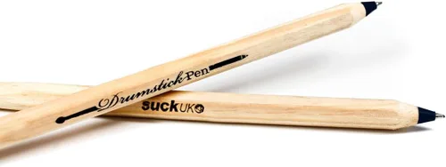Vista 2 de Suck UK Bolígrafo Baqueta - Regalos de Baterista para Hombres - Regalos Para Bateristas - Accesorios de Batería - Bolígrafo de Madera