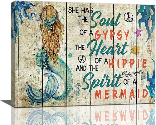 Vista 36 de Arte de pared de colibrí cristiano con texto en inglés "God says you ers", impresiones en lienzo, pintura rústica de pájaros de campo, obras de arte