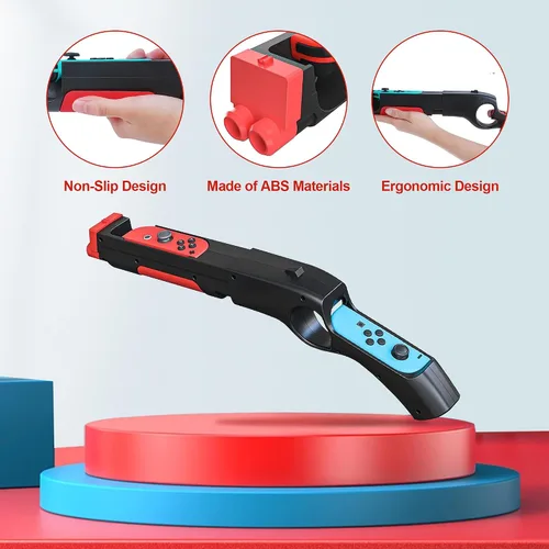 Vista 5 de THRCIFLO Game Gun Controller Compatible with Nintendo SwitchSwitch OLED Joy-Con Motion Controller, Handle Gun Grip Controller Adapt for Switch