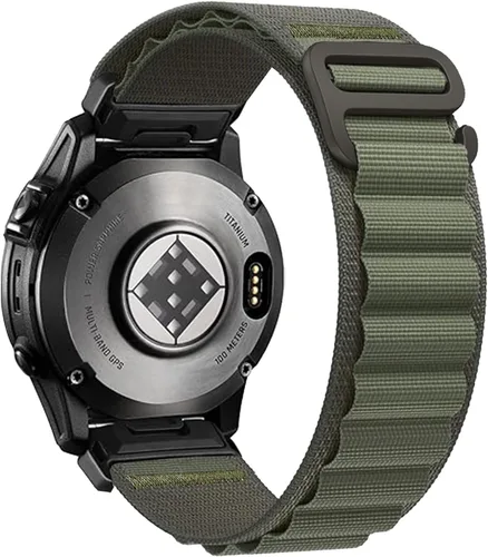 Vista 16 de Correa de reloj de nylon de ajuste rápido de 22 mm para Garmin Fenix 8/E/7/7 Pro/6/6 Pro/5/5 Plus(47mm), Epix Pro Gen 2 47mm, Forerunner