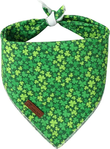 Vista 22 de Bandana de verano para mascotas - Bufanda triangular de rejilla de algodón cómoda para cachorros, pañuelo lavable para perros o gatos, niños