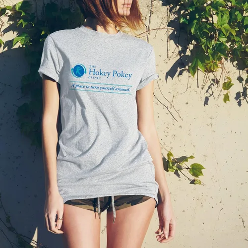 Vista 5 de UGP Campus Apparel Camiseta básica de algodón Hokey Pokey Clinic
