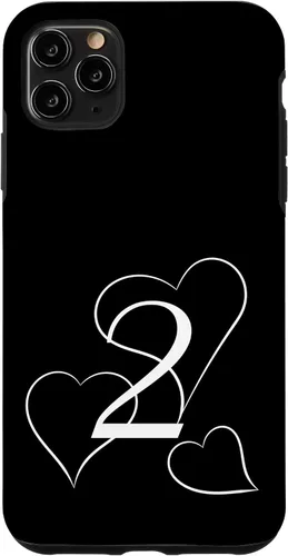 Vista 11 de iPhone 15 Vintage 2 years old with three big hearts Case